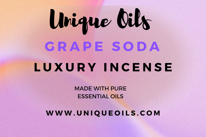 Unique Oils Luxury Incense - Grape Soda (pack of 10)