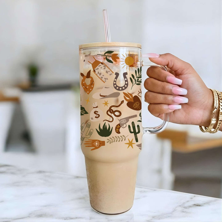 Western Soul Glass Cup