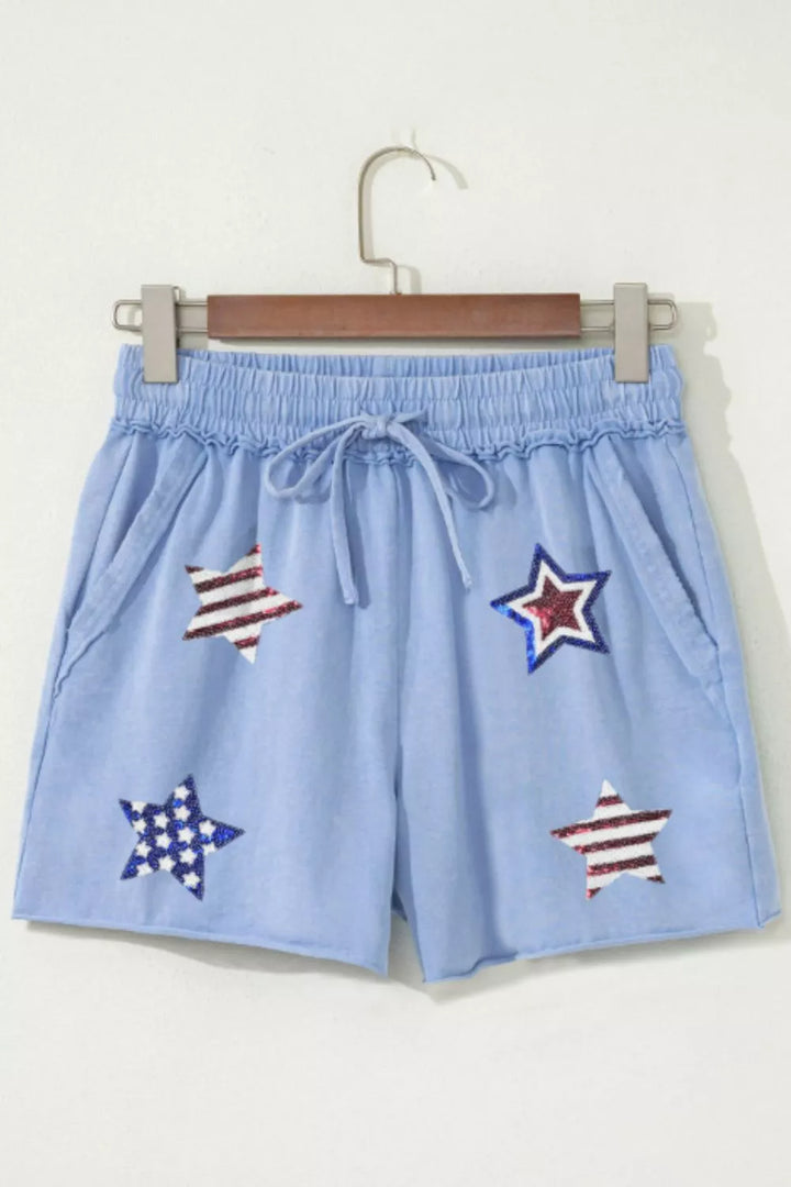 Star Drawstring Shorts