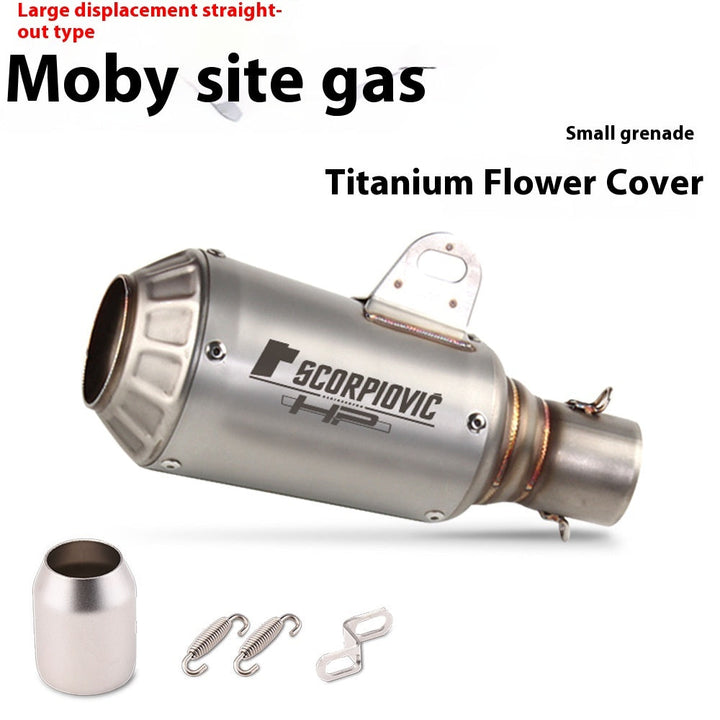 Motorcycle Modification Flower Cover Barrel Exhaust Pipe Universal