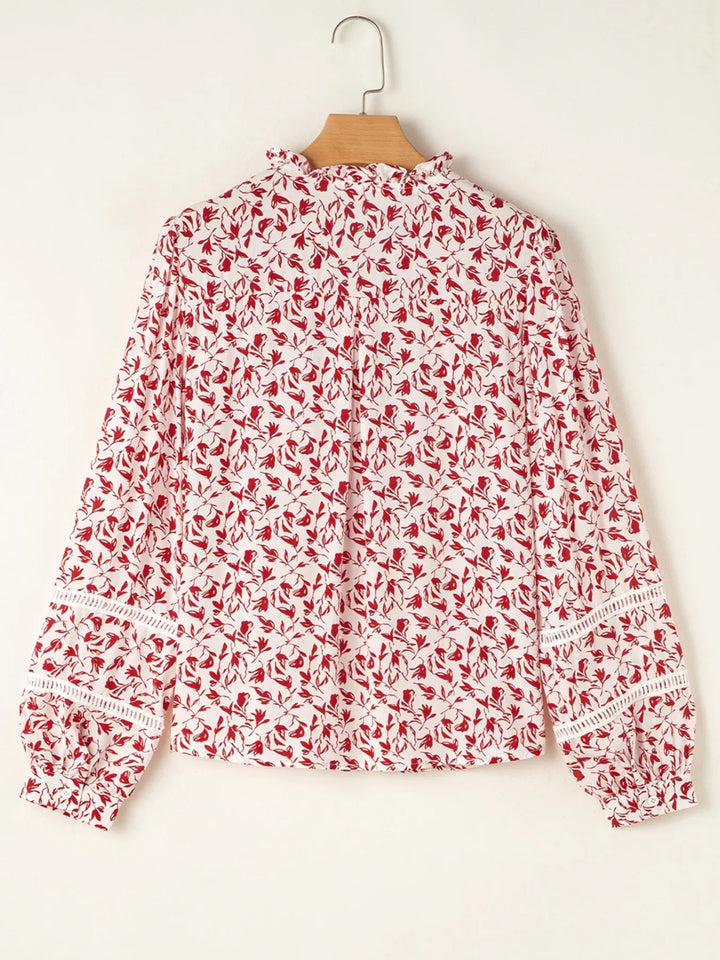 Floral Button Down Long Sleeve Shirt