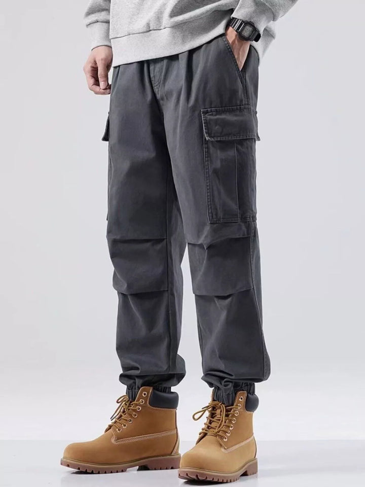 Men's Plus Size Relaxed Fit Cargo Joggers