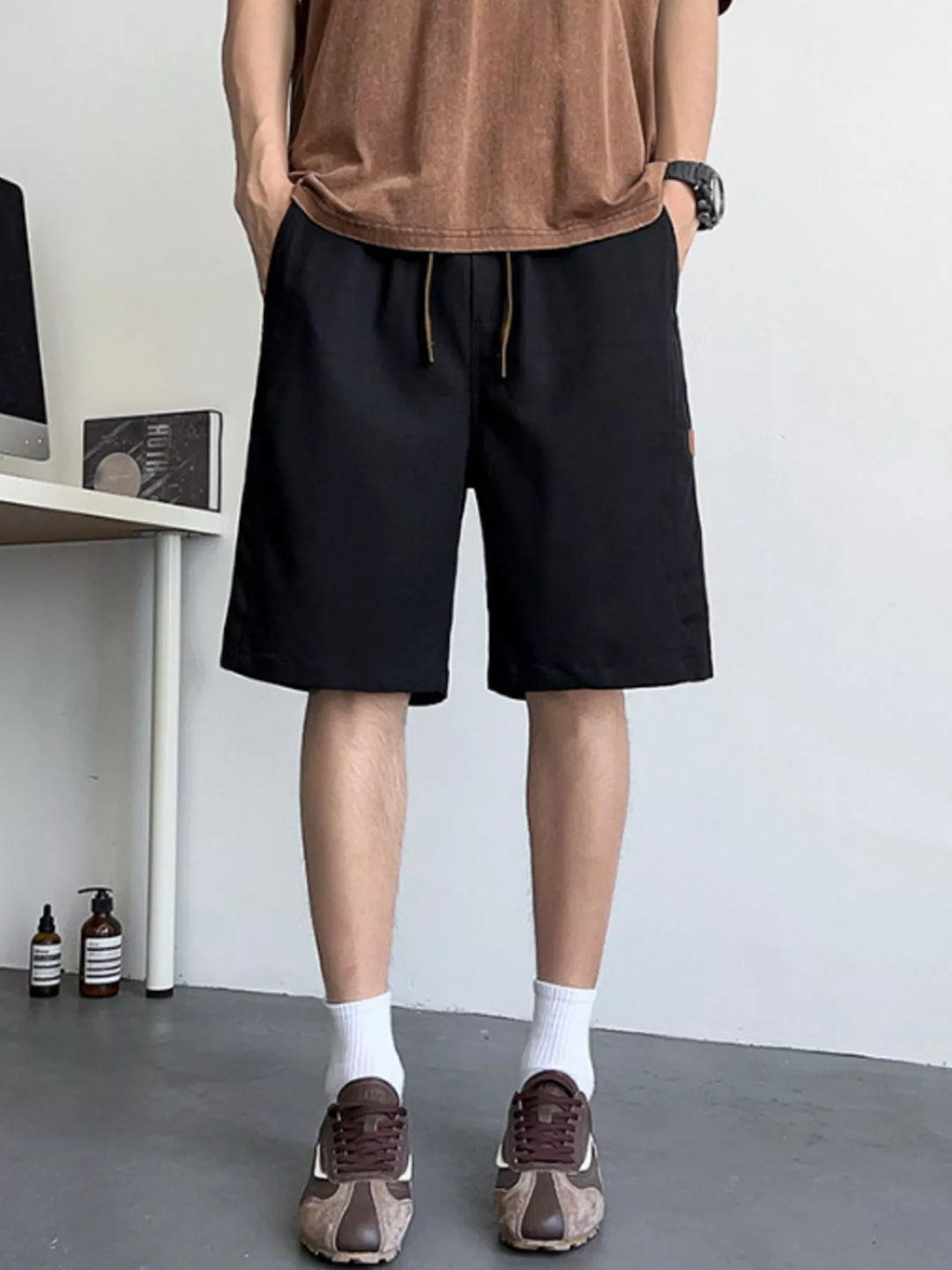 Men's Plus Size Casual Drawstring Shorts