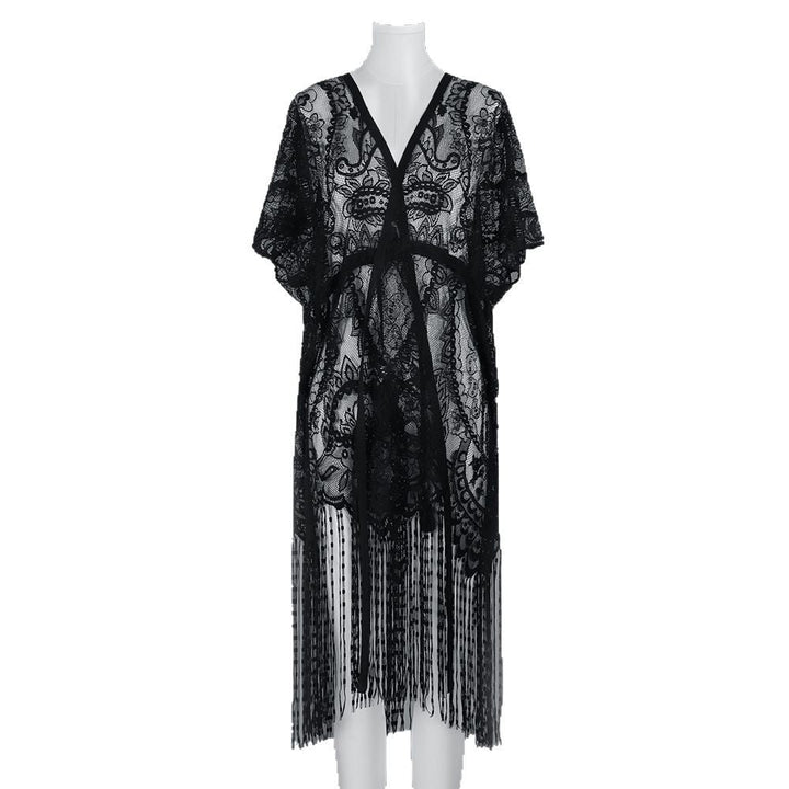 Self-tie Lace Cashew Sunscreen Shawl For Women