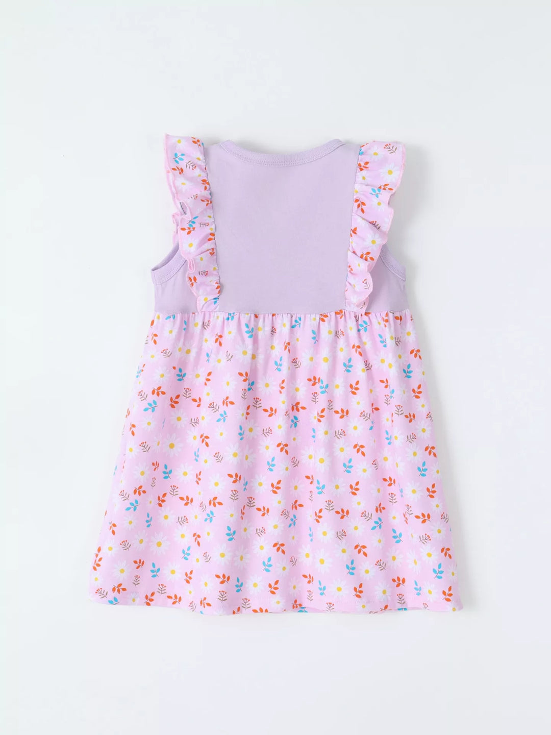 Children's Ruffled Floral Print Dress