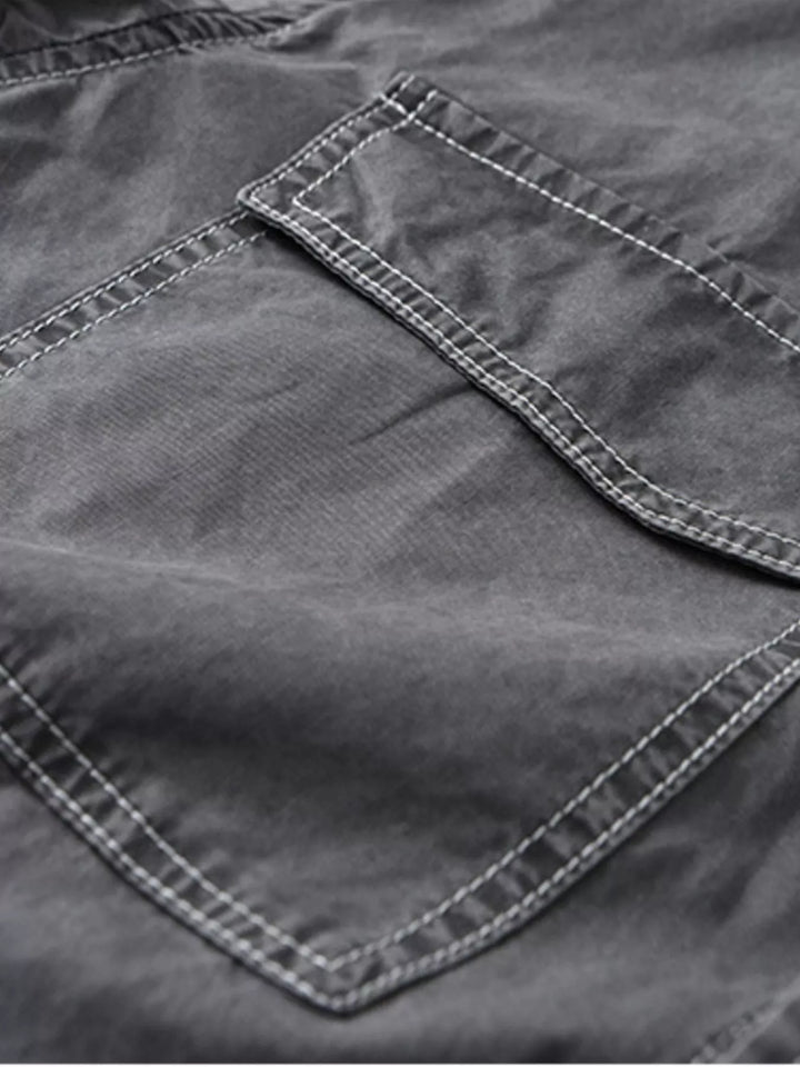 Men's Plus Size Button Up Short Sleeve Shirt