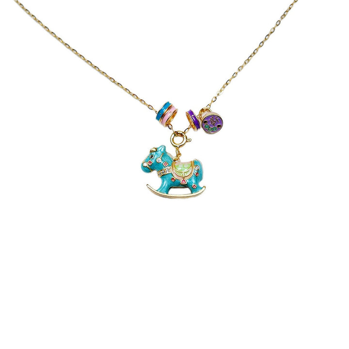 Rocking Horse Pendant Necklace