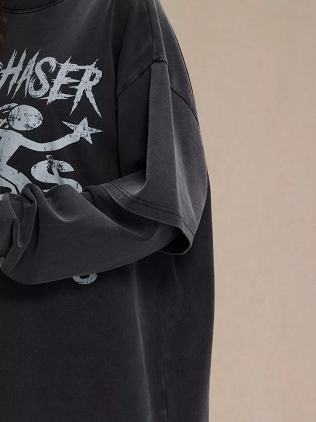 Men's Graphic Round Neck Long Sleeve T-Shirt