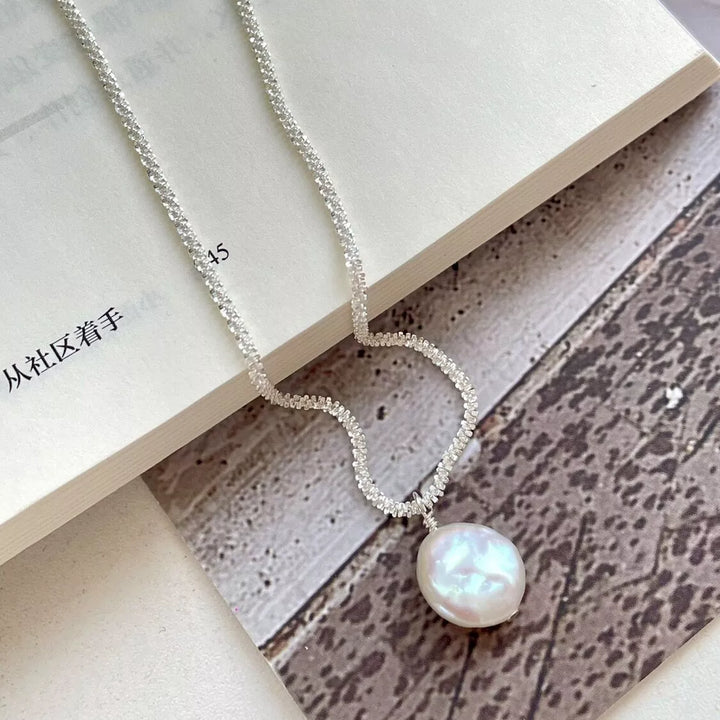 925 Sterling Silver Pearl Necklace