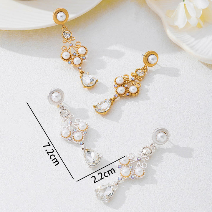 New Arrival Vintage Exquisite Drop Earrings For Women, Elegant High End Pearl Earrings, Versatile Temperament Fashion Hot Selling Jewelry