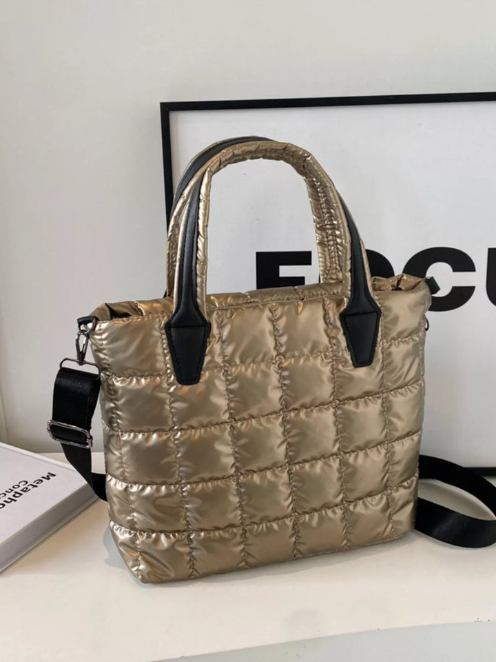 Bubble Textured Tote Crossbody Bag
