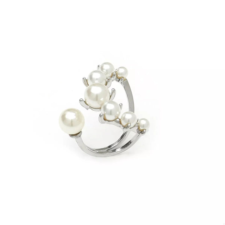 Alloy Pearl Open Ring