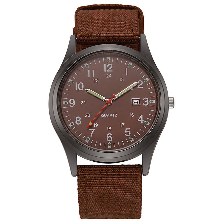 Mens Casual Calendar Sports Quartz Watch