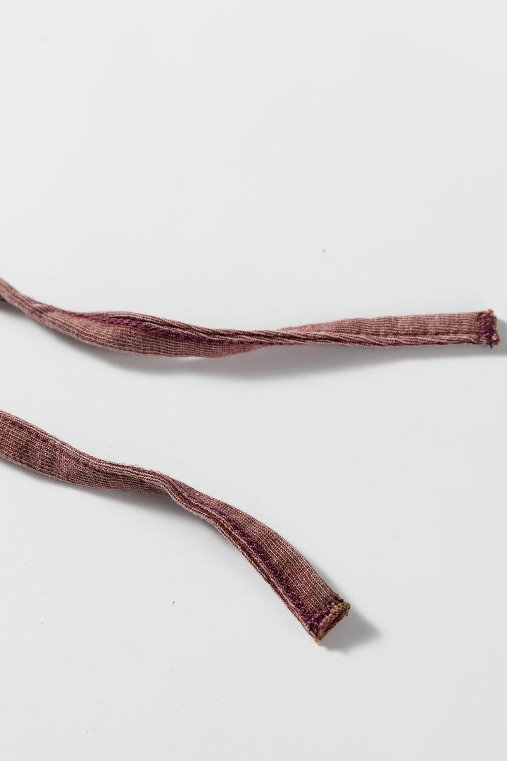 Wild Ginger Mineral Wash Lace-up High Waist Raw Hem Patched Pocket Pants