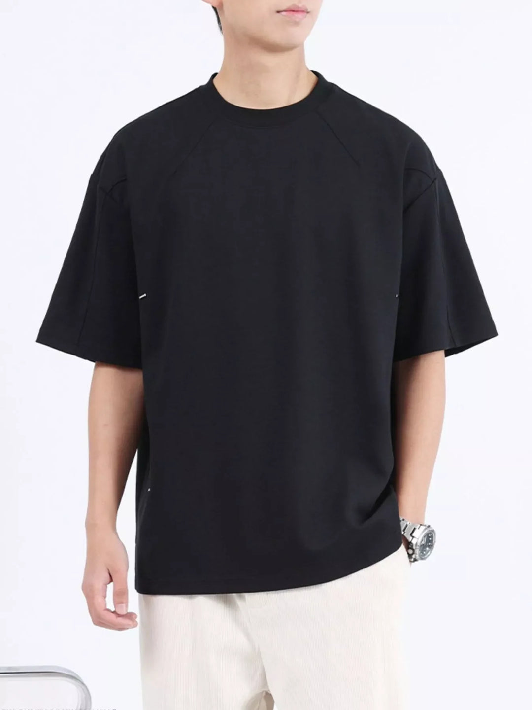 Men's Plus Size Half Sleeve Oversized T-Shirt