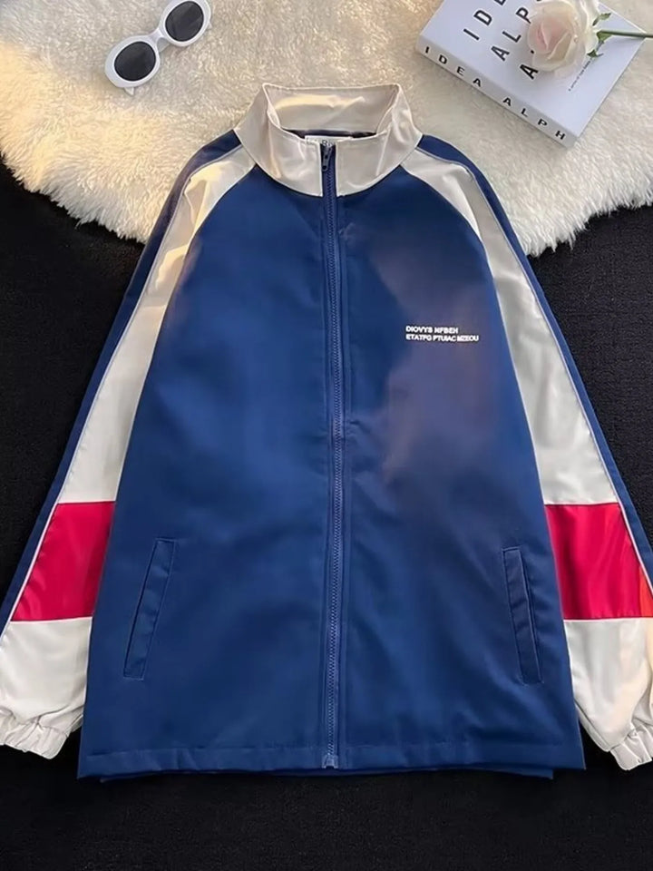 Men's Color Block Zip Up Jacket