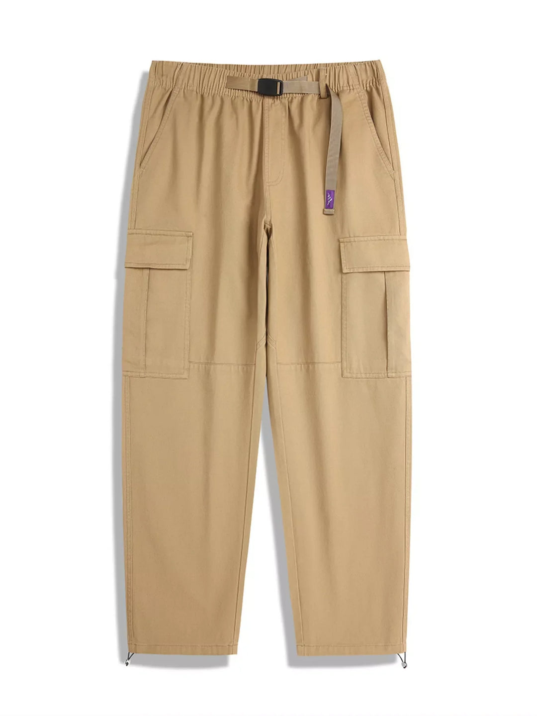 Men's Full Size Casual Cargo Pants with Elastic Waist Plus Size
