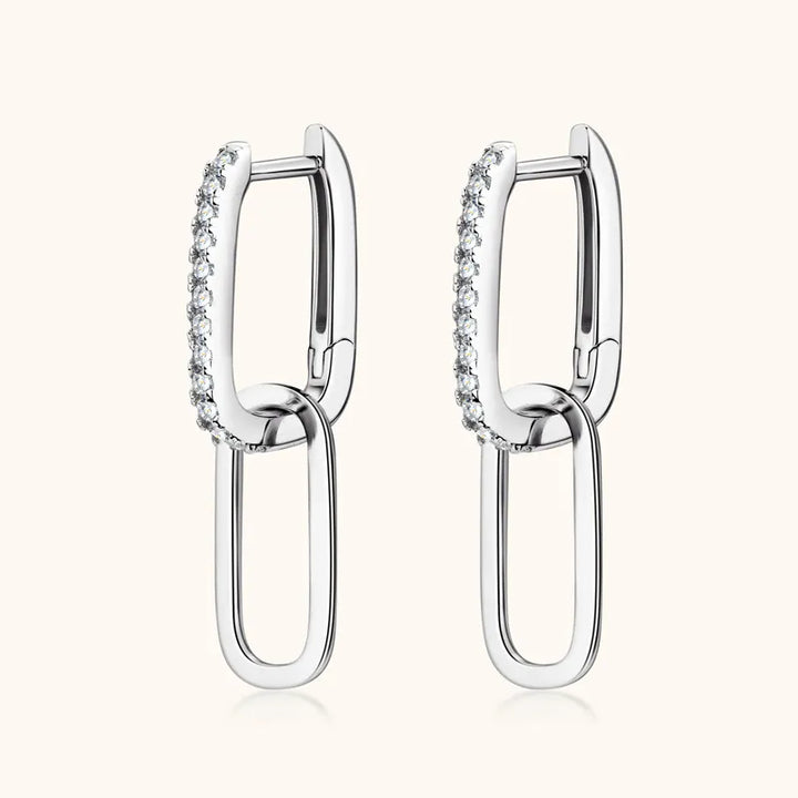 925 Sterling Silver Moissanite Earrings