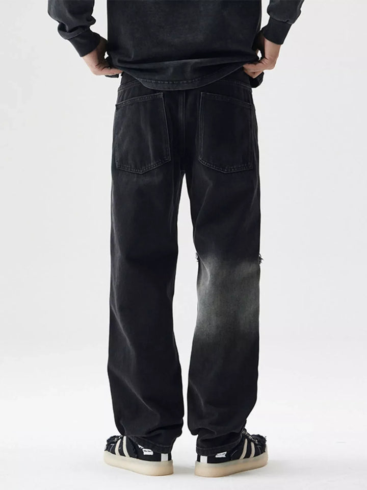 Men's Distressed Loose Fit Jeans