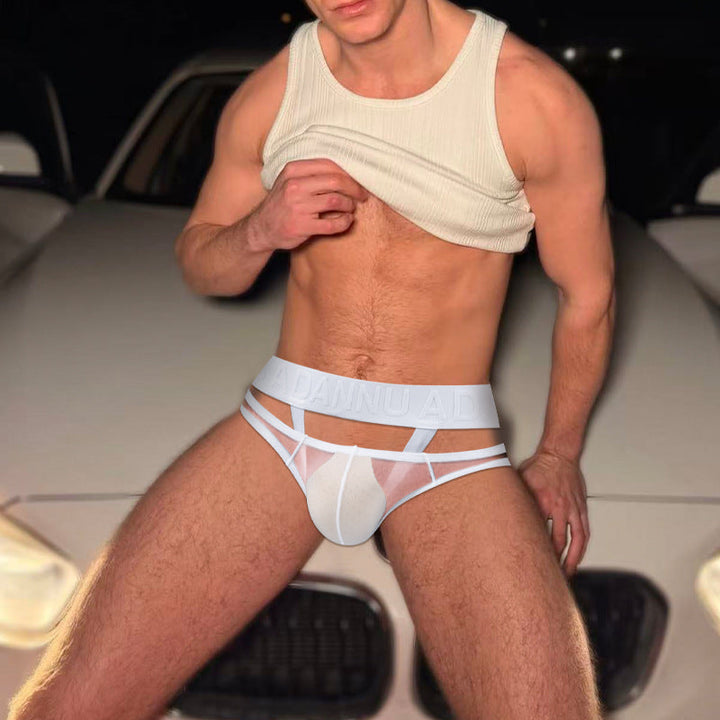 Mens Underwear Sexy Innocent-Yet-Seductive Jockstrap Thong