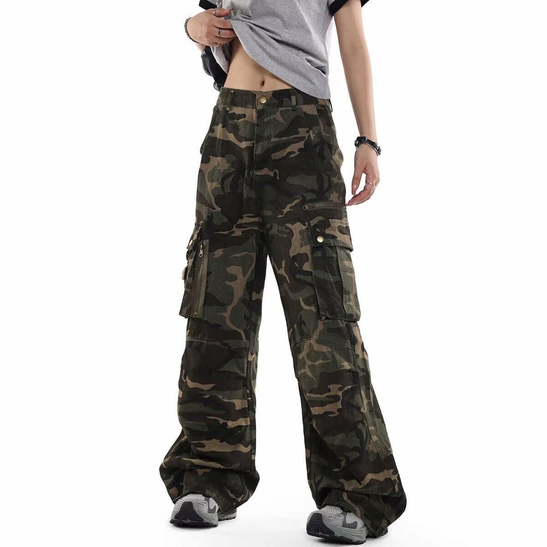 American-style Streetwear Retro Machete Jeans