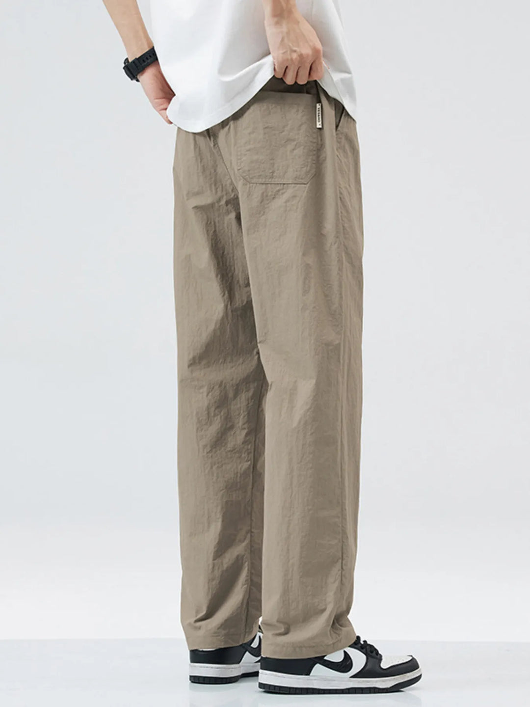 Men's Full Size Lightweight Wide Leg Casual Pants  Plus Size