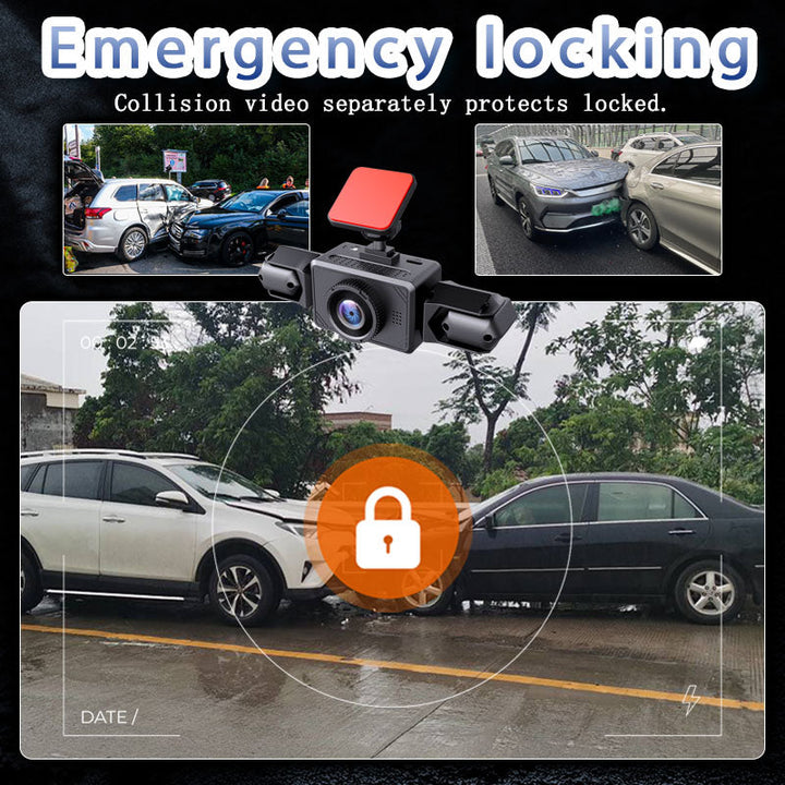 1080P High-definition Driving Recorder With Four Lenses, High-definition Night Vision, Front, Back, Left, Right Recording