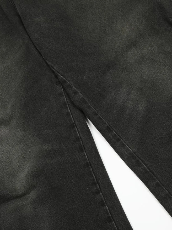 Men's Washed Wide-Leg Baggy Jeans