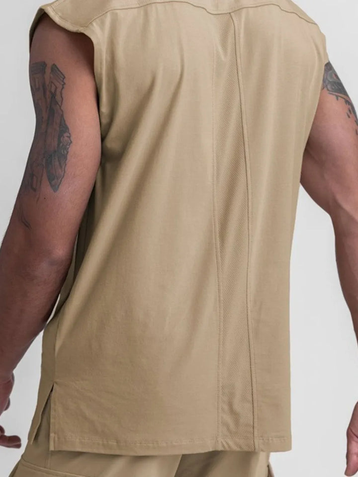Men's Plus Size Round Neck Tank