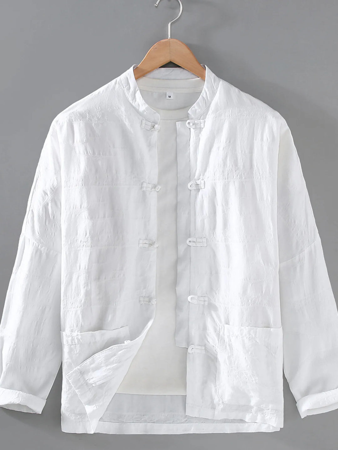 Men's Plus Size Button Up Long Sleeve Shirt