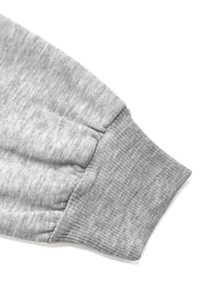 Cropped Zip-Up Long Sleeve Hoodie