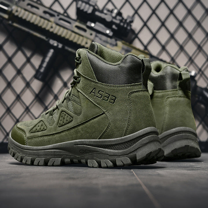 Outdoor Work Boots Combat Training Boots Low-top Lace-up