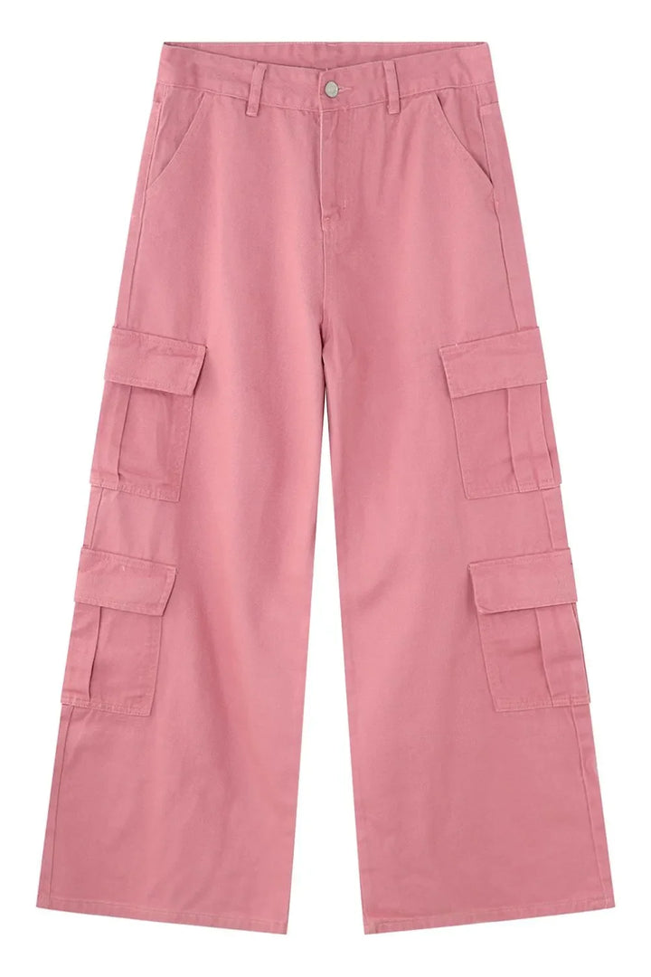 Wide Leg Cargo Jeans