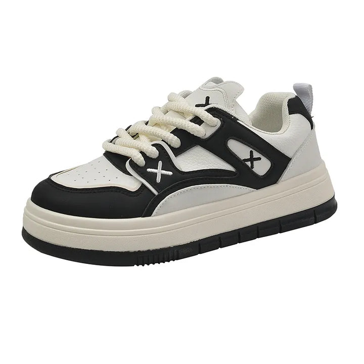 Round Toe Lace Up Sneakers