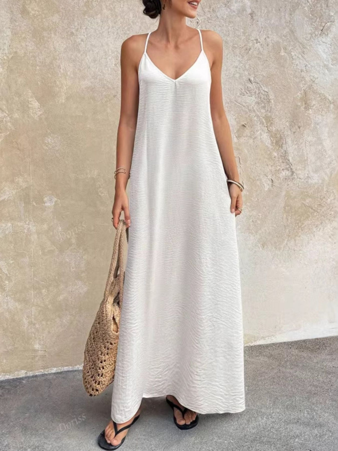 V-Neck Maxi Cami Dress