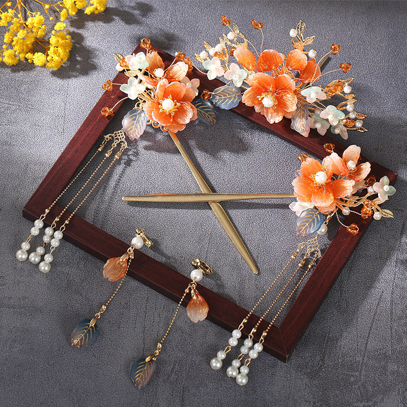 Tassel Full Set Antique Hair Clasp Chinese Style Classical Simplicity Hair Accessories