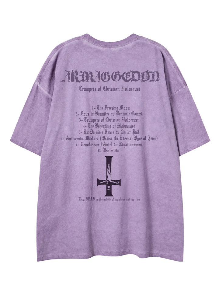 Men's Vintage Washed Graphic Oversized T-Shirt