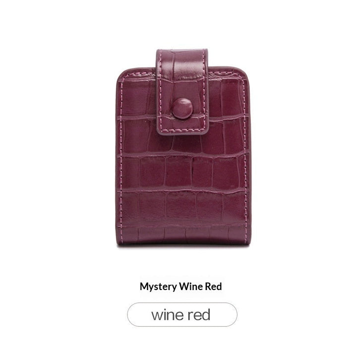 Stylish Portable On-the-go Makeup Bag For Womencreative Design With A Built-in Mirror