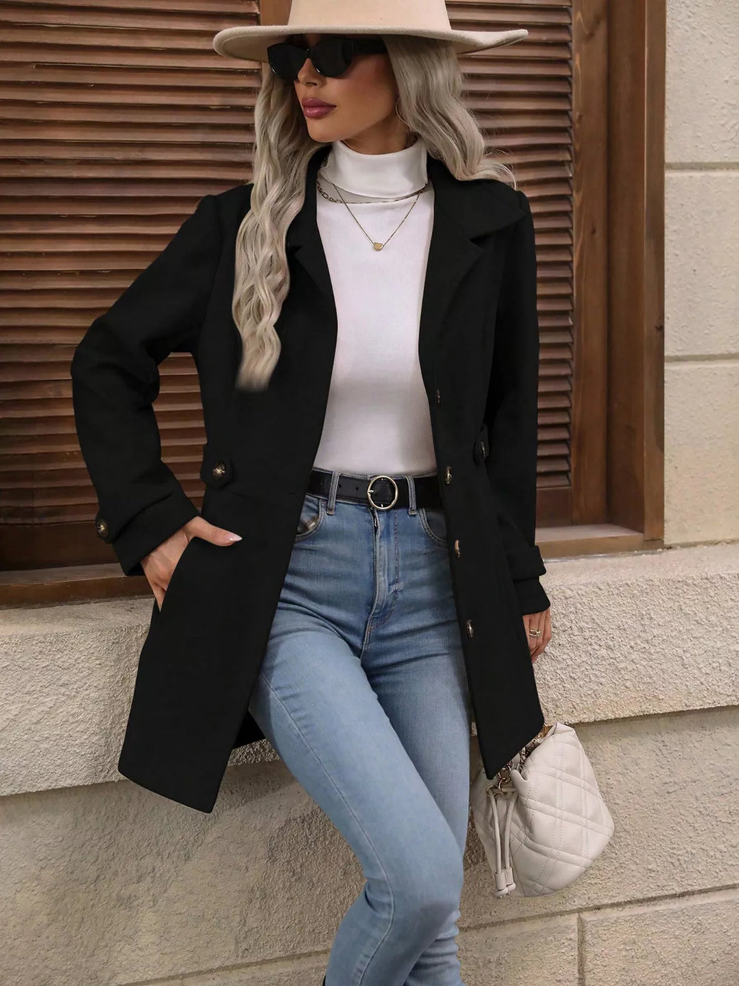 Button Up Long Sleeve Outerwear