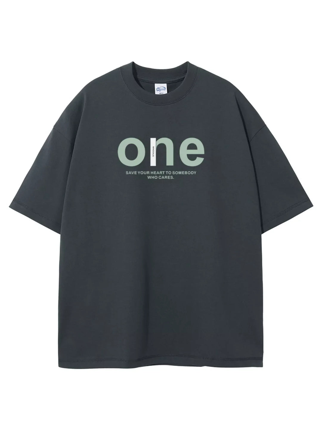Men's Full Size Casual Letter Graphic Short Sleeve T-Shirt Plus Size