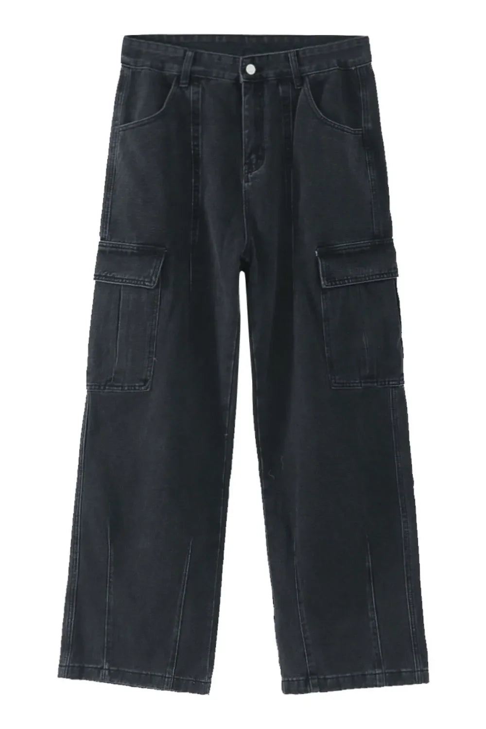 Wide Leg Jeans with Pockets