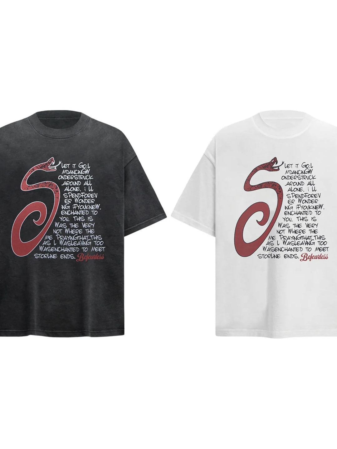 Men's Letter Round Neck Short Sleeve T-Shirt
