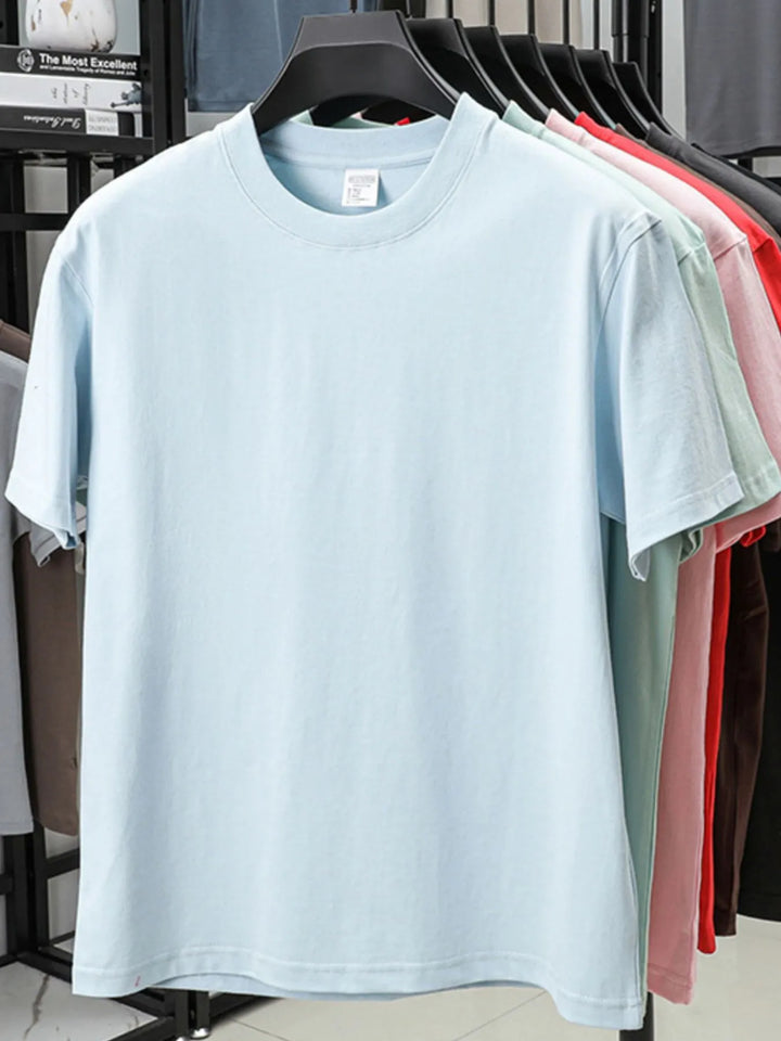 Men's Full Size Round Neck Short Sleeve T-Shirt Plus Size
