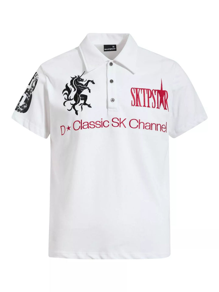 Men's Classic Embroidered Short Sleeve Polo