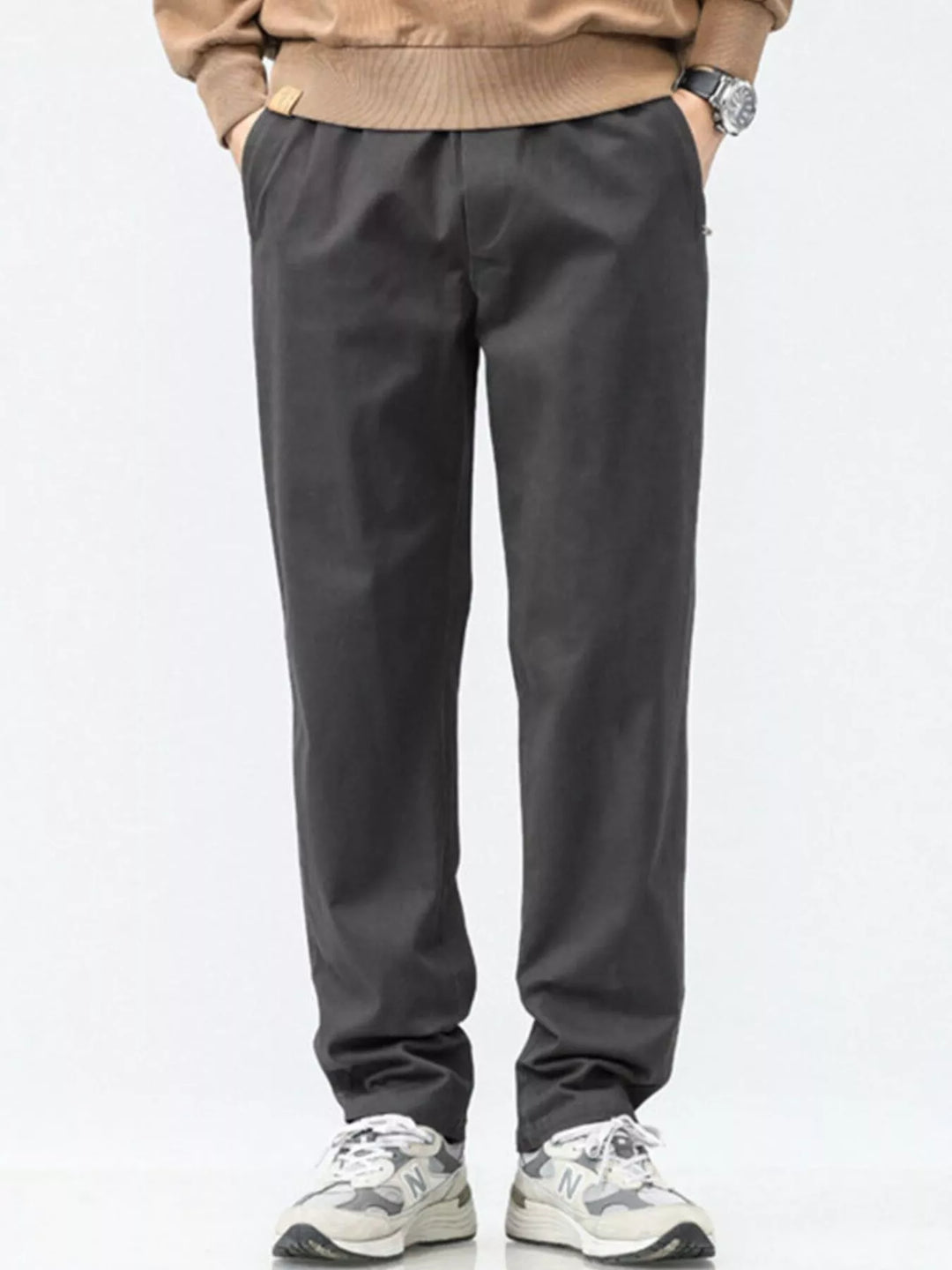 Men's Plus Size Casual Loose Fit Wide Leg Pants