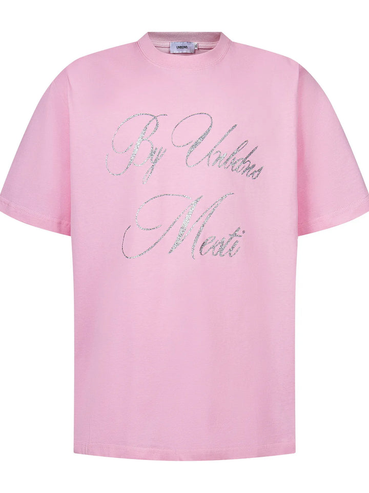 Men's Letter Round Neck Short Sleeve T-Shirt