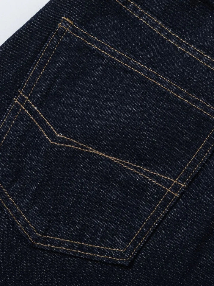 Men's Wide-Leg Denim Shorts