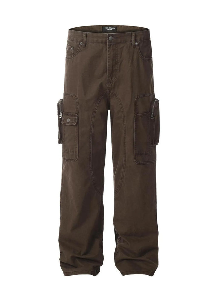 Men's Cargo Jeans with Multi-Pocket