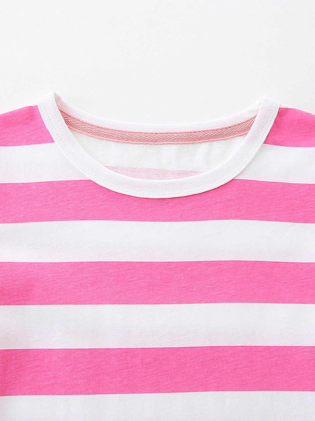 Children's Bee Embroidered Striped Casual Dress