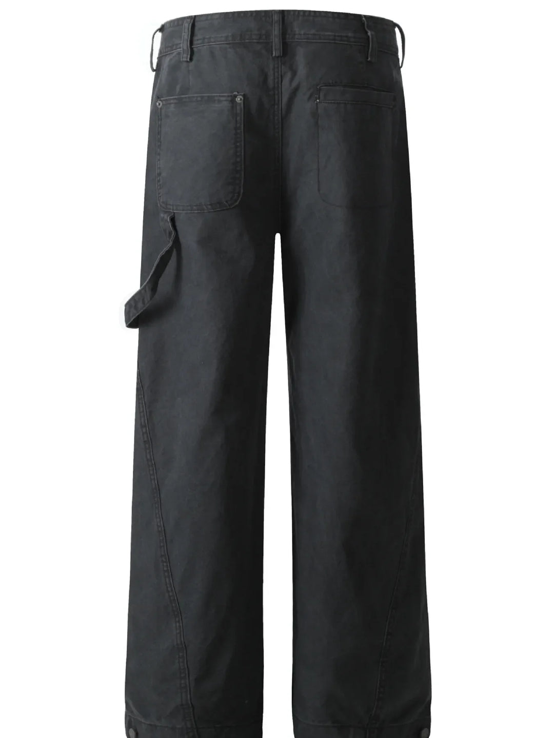 Men's Wide Leg Washed Jeans